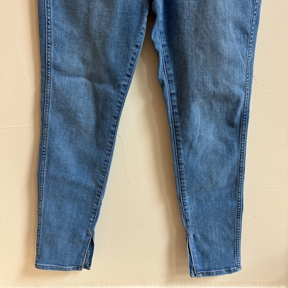 Madewell 10 Inch High Rise Roadtripper Skinny Slit Hem Womens Size 29 Blue - Picture 7 of 16